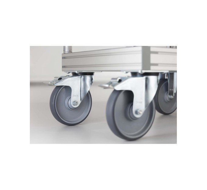 Rueda giratoria D200 140x110 con freno