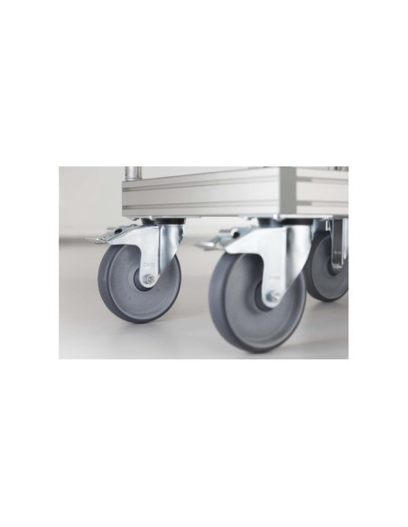 Rueda giratoria D200 140x110 con freno ESD