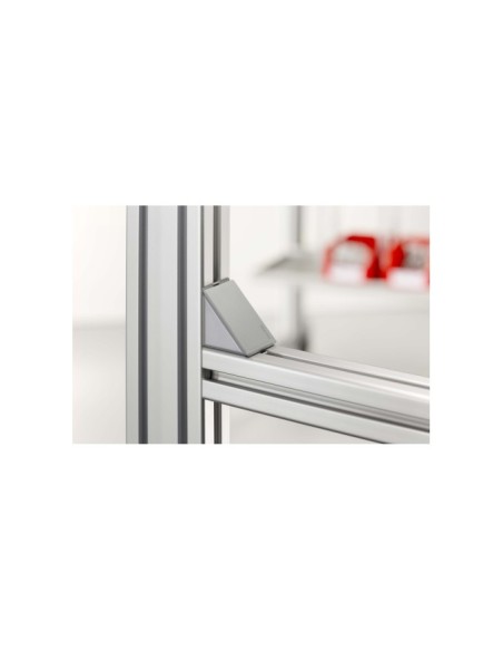 Tapeta escuadra automática 8 40x40 gris similar al RAL 7042