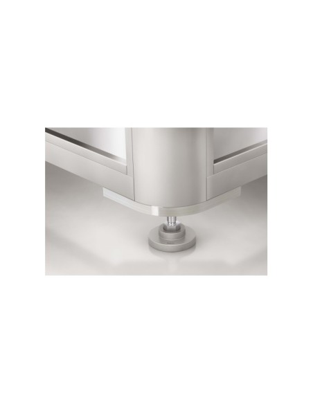 Placa base X 8 40 R80-90° M16 similar al RAL 9006 aluminio