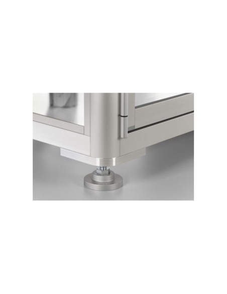 Placa base X 8 40 R40-90° M16 similar al RAL 9006 aluminio