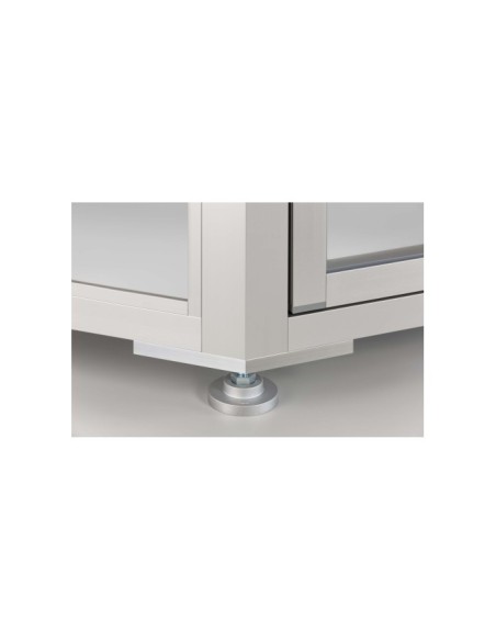 Placa base X 8 40-45° M16 similar al RAL 9006 aluminio