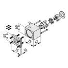 Kit de acoplamiento KLE 6 60x60 APWP 60 2