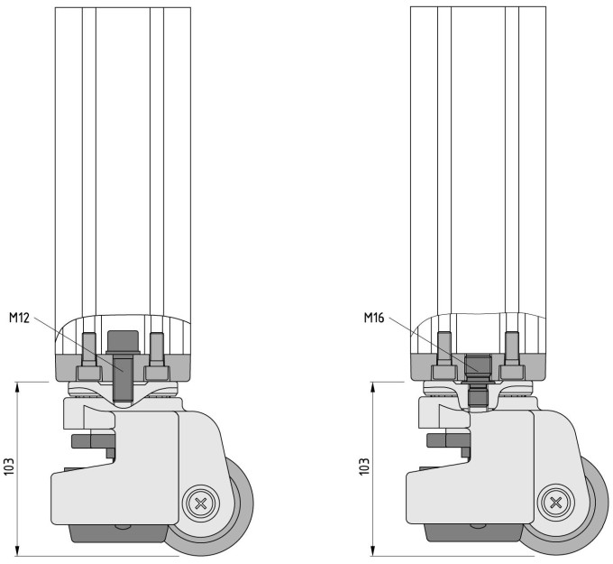 Rueda gato D62