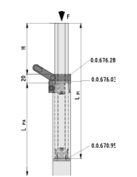 Brida telescopio D40D30