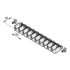 Soporte herramientas 8 gris similar al RAL 7042 2