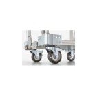 Rueda giratoria D125 PU 140x110 con freno ESD