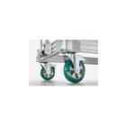 Rueda giratoria D200 PU 140x110 con freno