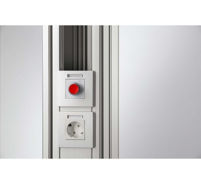 Placa frontal 80 M45 de 1 toma - XMS natural