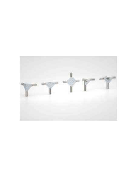 Kit placa unión 8 40 200x120-180° D