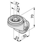 Rueda giratoria D50 HD