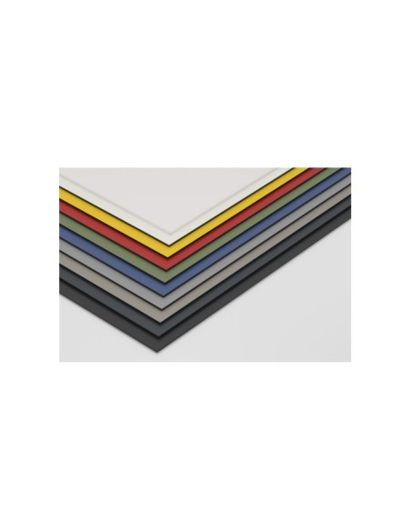 Placa resina celulósica 10mm gris similar al RAL 7035