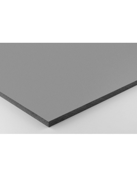 Placa resina celulósica 10mm gris similar al RAL 7030