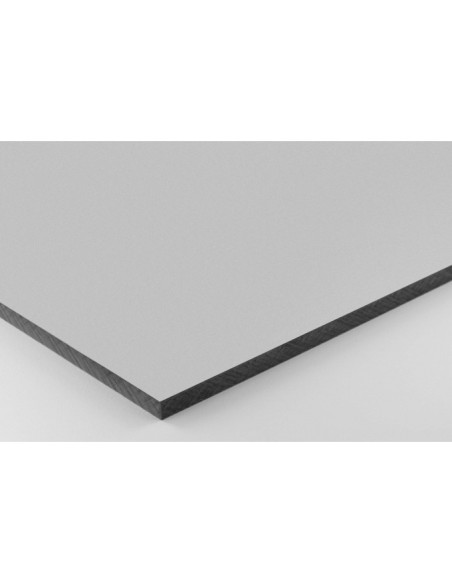Placa resina celulósica 4 mm gris similar al RAL 7035