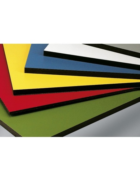 Placa resina celulósica 4 mm gris similar al RAL 7035